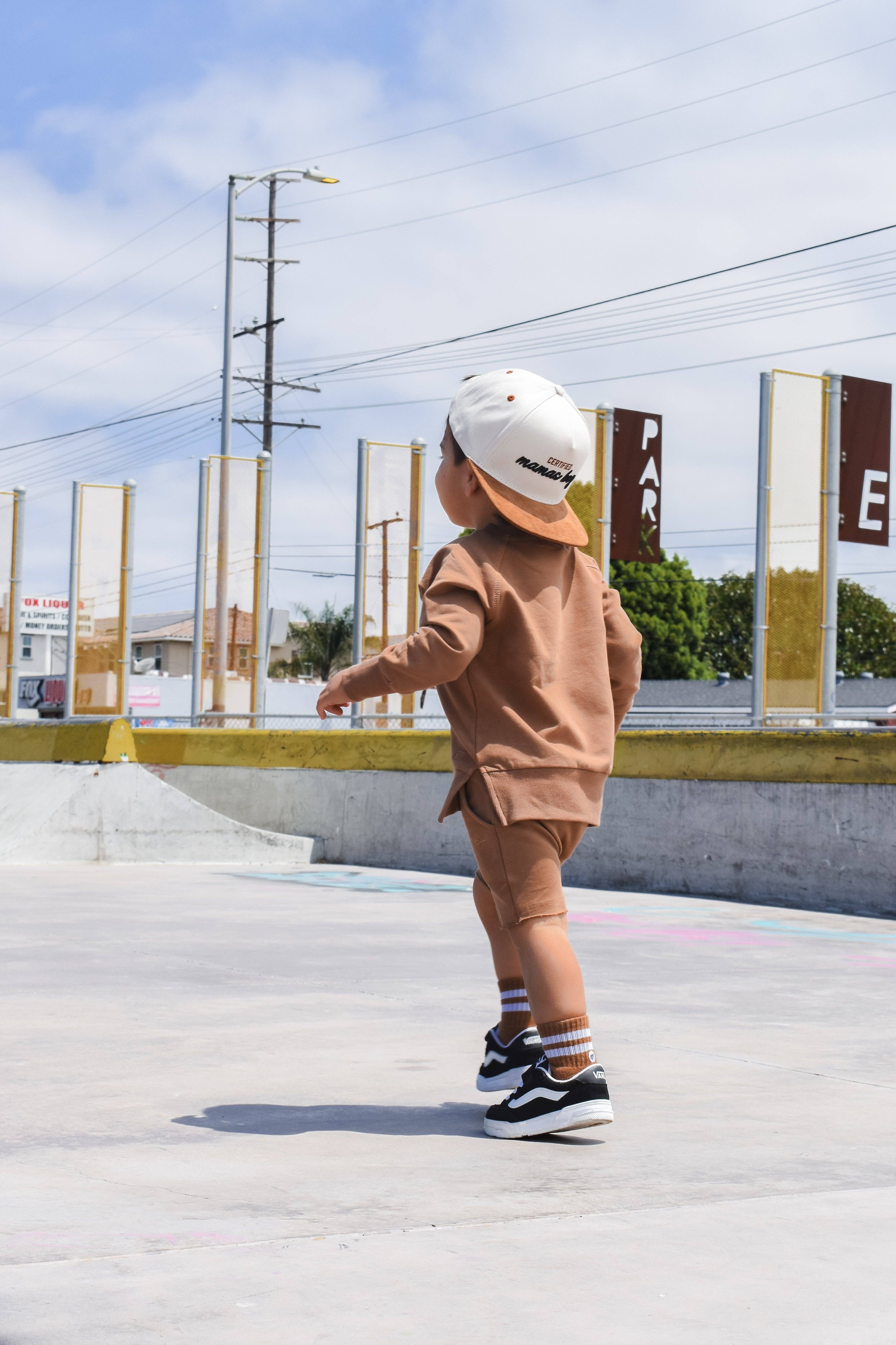 Rad Toddler Co. - Wholesale Shorts - Kids - ORGANIC COTTON SHORTIES - ALMOND2