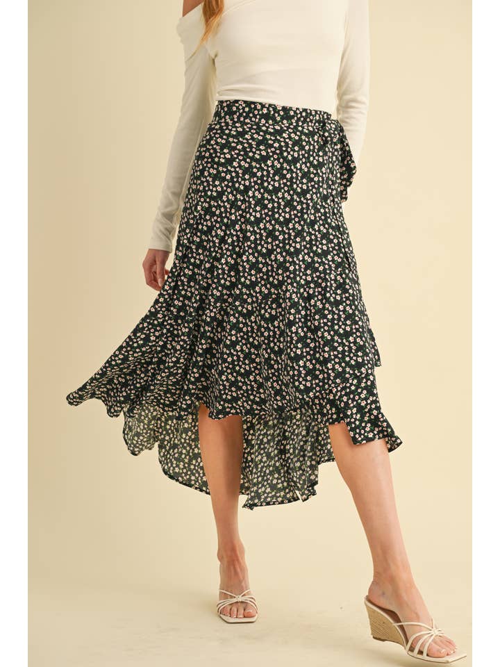 AEMI + CO - Wholesale Skirt - Women's - 7135FN Berti Floral Wrap Skirt18