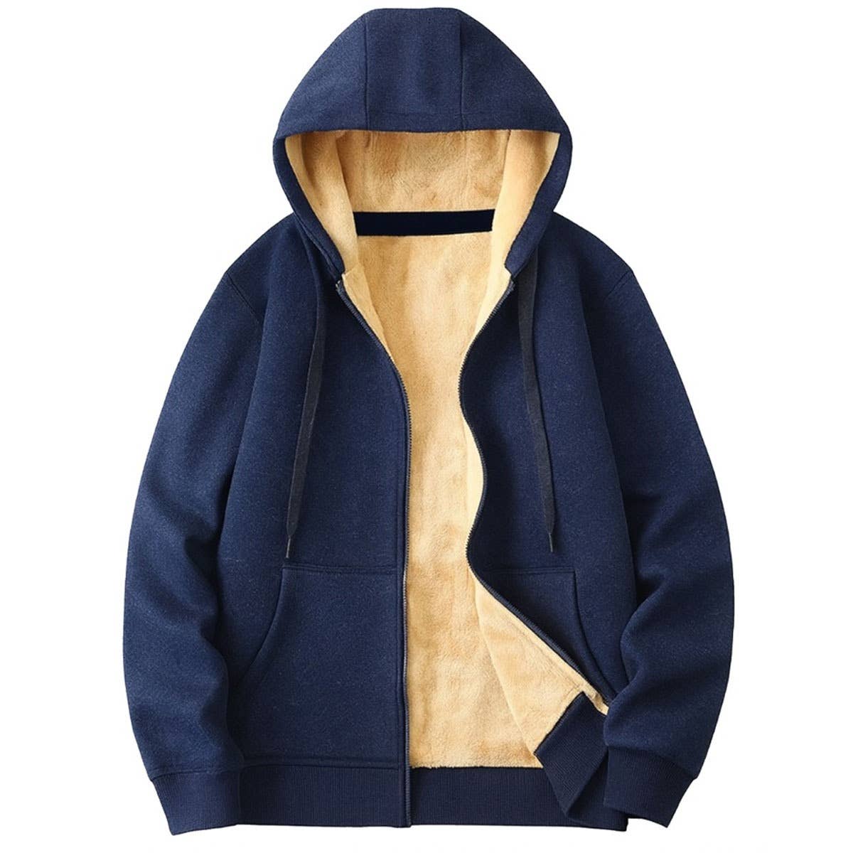 Galaxy By Harvic - Wholesale Hoodie - Men's - Men's Regular Fit Heavyweight Sherpa Fleece Lined Hoodie4