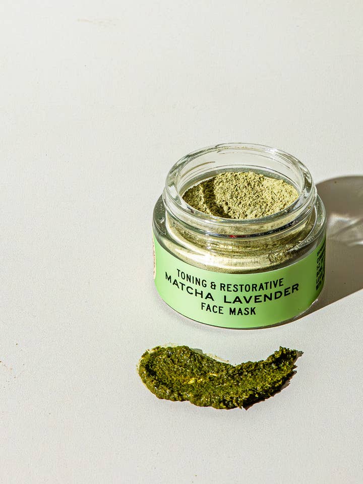 Matcha Lavender Botanical Face Mask / 1 oz 🌿 for wholesale by Good Flower Farm