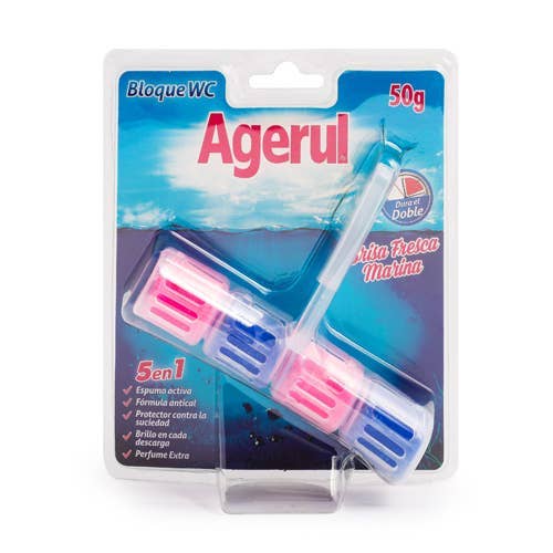 Agerul - Wholesale Toiletreiniger - Rim Block Toilet Marine Fresh Scent. 10 stuks.