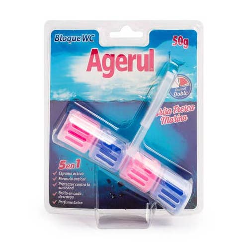 Agerul - Wholesale Toiletreiniger - Rim Block Toilet Marine Fresh Scent. 10 stuks.0