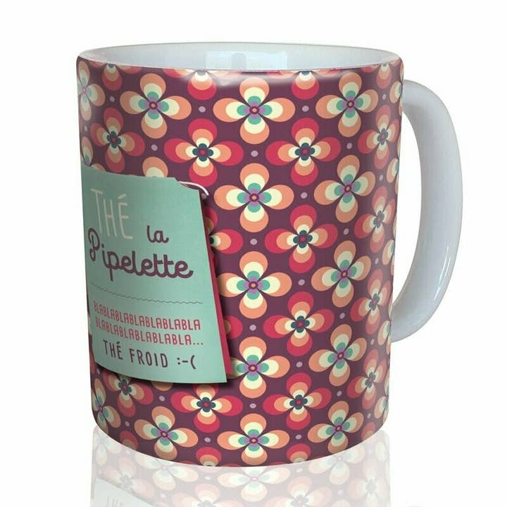 “Thé la Pipelette” mug for wholesale by Puce & Nino