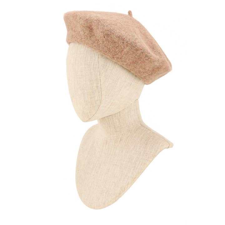 anbfashion - Wholesale Beret - Women's - SOLID WOOL BERET FWBRT217-4