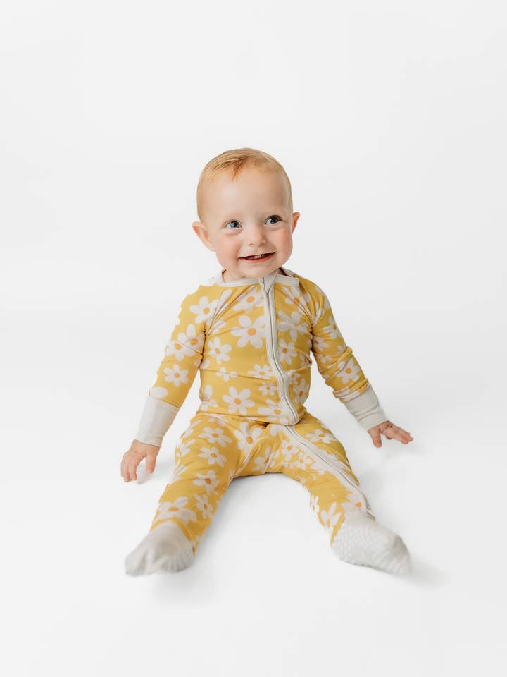 Kenna & Mav – Engroshandel Romper - Baby – Sunny Day Bambus Undertøj1