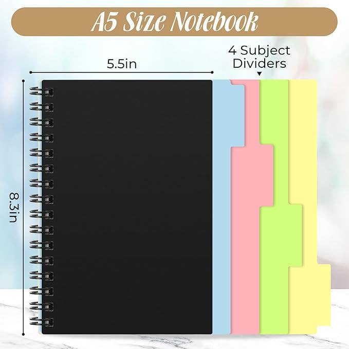 Crover - Wholesale Notebook - A5 Spiral Notebook with Dividers 1