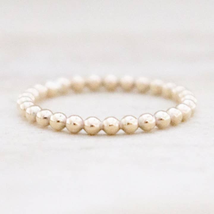 Beaded Stacking Ring for wholesale by Callie Jewelry