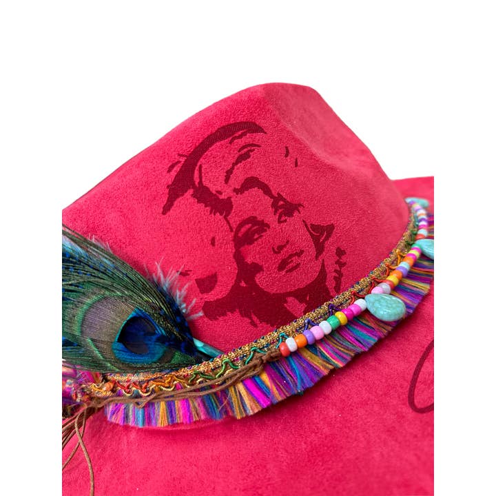 Wild Indigo - Wholesale Fedora - Women's - Dolly Western Style Rancher Hat Burnt Hat1