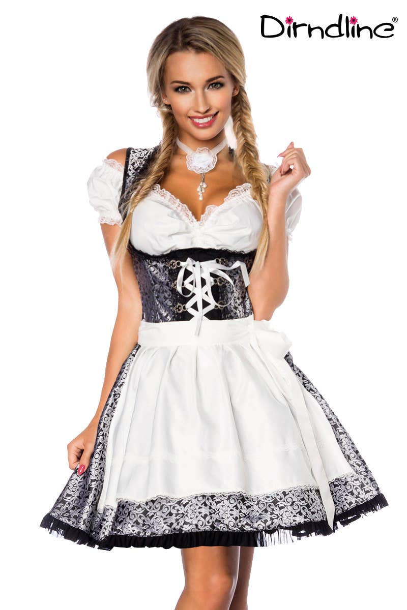 atixo GmbH - Vente Déguisement – femme - Dirndl premium avec blouse et tablier (7000)9