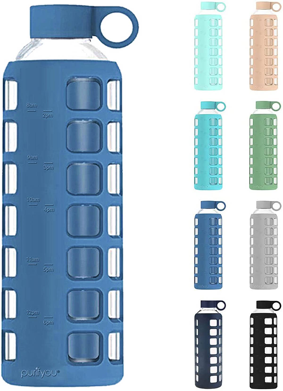 purifyou – wholesale Water bottle – purifyou® Premium Glass Water Bottle4