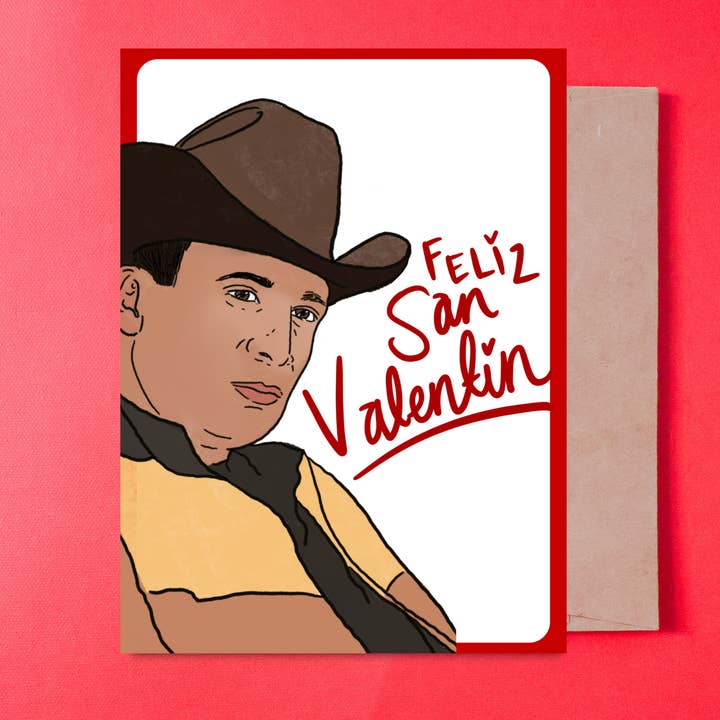 Valentin Elizalde card in Spanish with envelope for wholesale by Gaec Studio