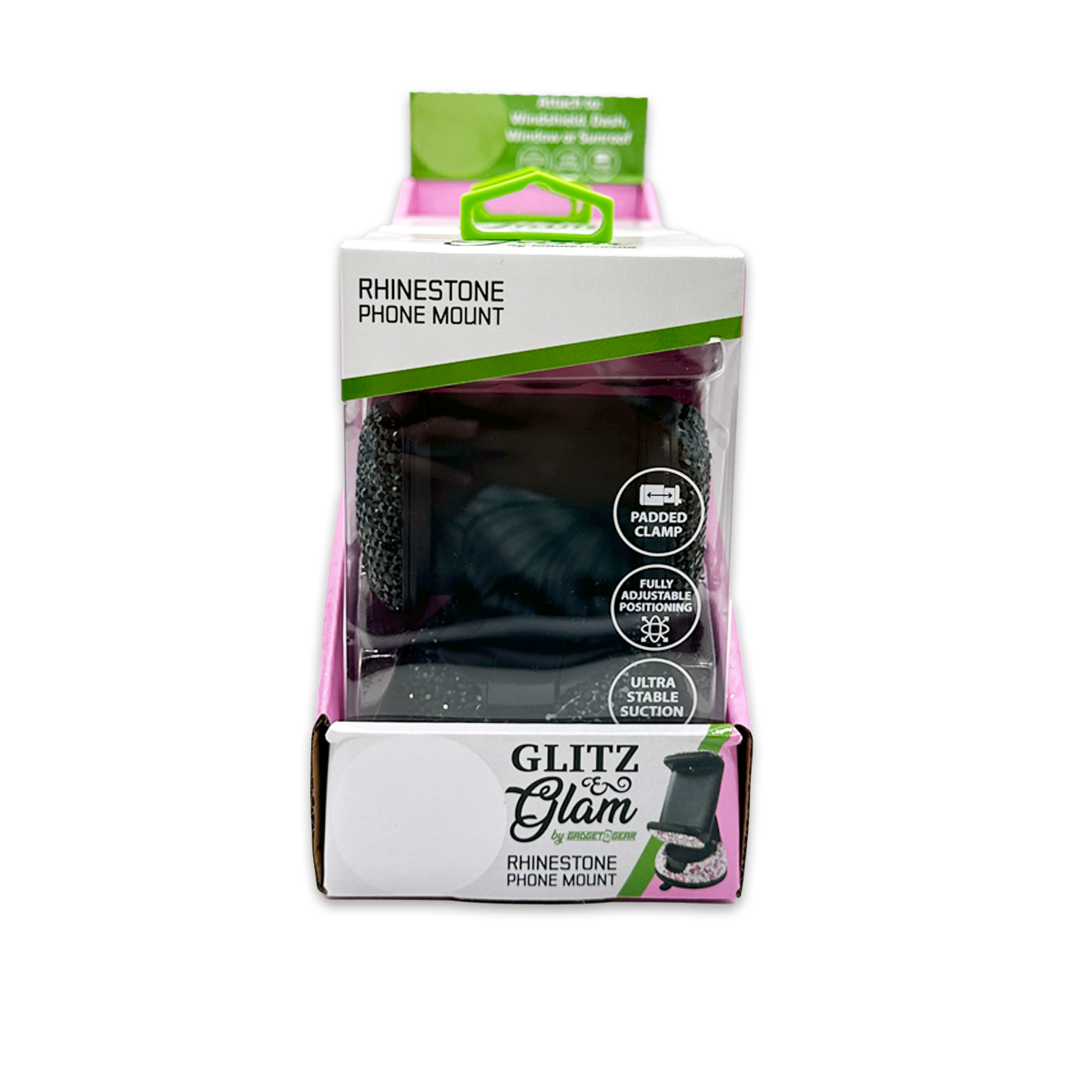 Novelty Brands - Wholesale Phone/Tablet Stand - Glitz & Glam Rhinestone Phone Mount Assortment - 3/Display5