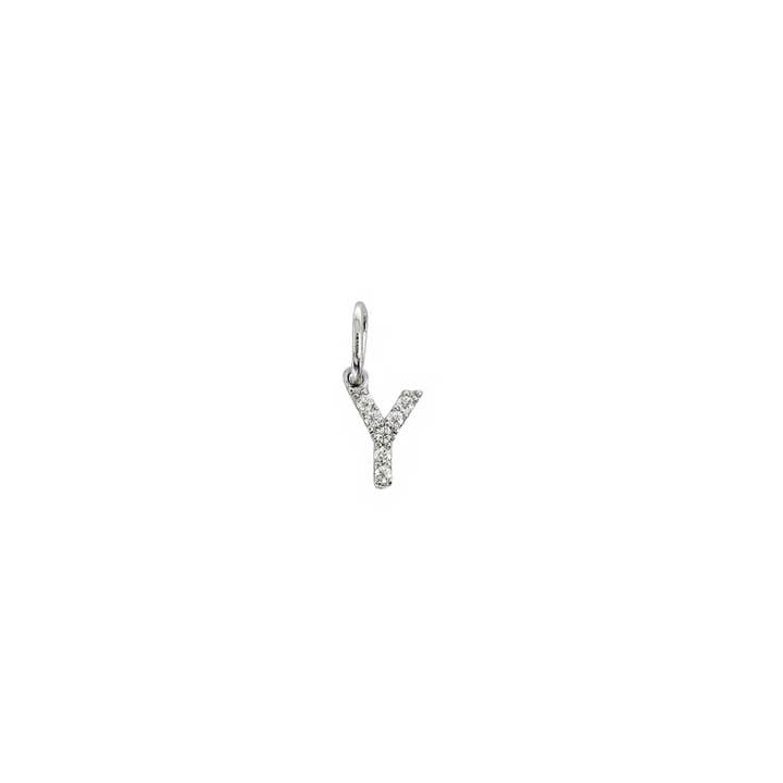 El&Elle - Wholesale Pendant/Charm Necklace - Letter Moissanite Pendant Necklace26