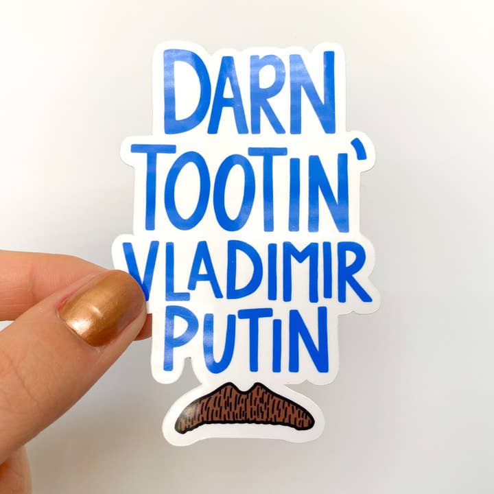 Verdomde Tootin Sticker voor wholesale door Slik Art and Design