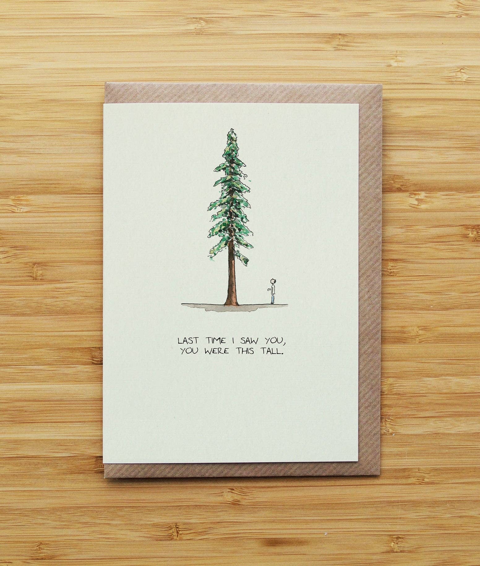 RossJDesigns – wholesale Everyday greeting card – Redwood Card - Last Time I Saw You - Birthday - Recycled0