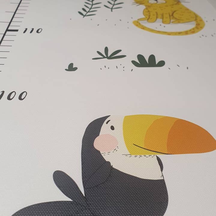 Made By Paatch – wholesale Tillväxtdiagram - Barn och baby – Djungeldjur Höjddiagram för barn