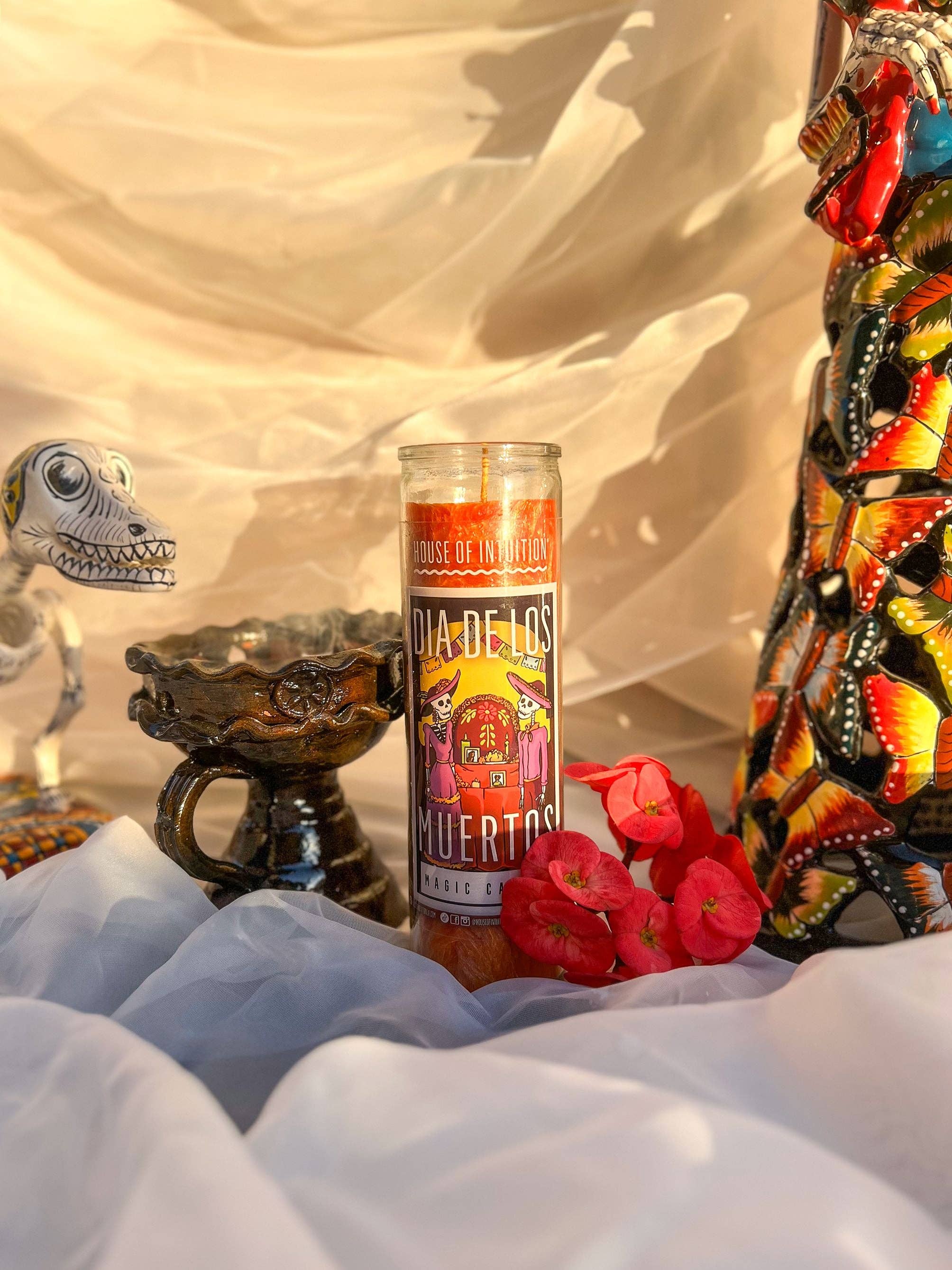 House Of Intuition - Wholesale Votive Candle - Día de Los Muertos Magic Candle (Limited Edition)2