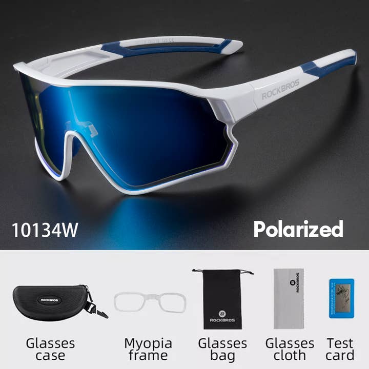 SPARE-SPECS, LLC - Wholesale Sunglasses - Unisex - ROCKBROS Polarized Full Lens Sunglasses Cycling Bicycle Glasses Outdoor Sports Eyewear UV4004