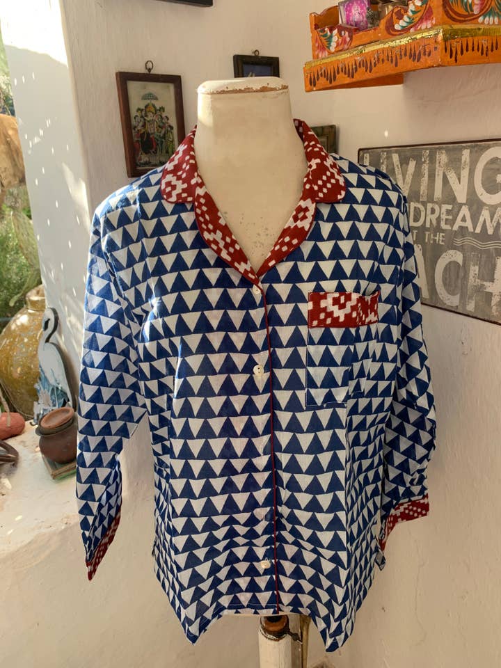 Aurobelle Ibiza - Wholesale Sleepwear Set - Women's - Pyjamas, cozy lounge wear made with hand block print cotton5