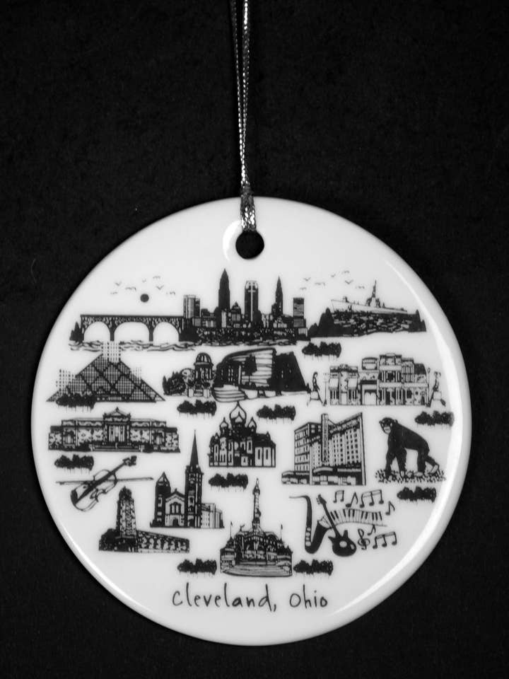 Cleveland Ornament for wholesale by The Dish