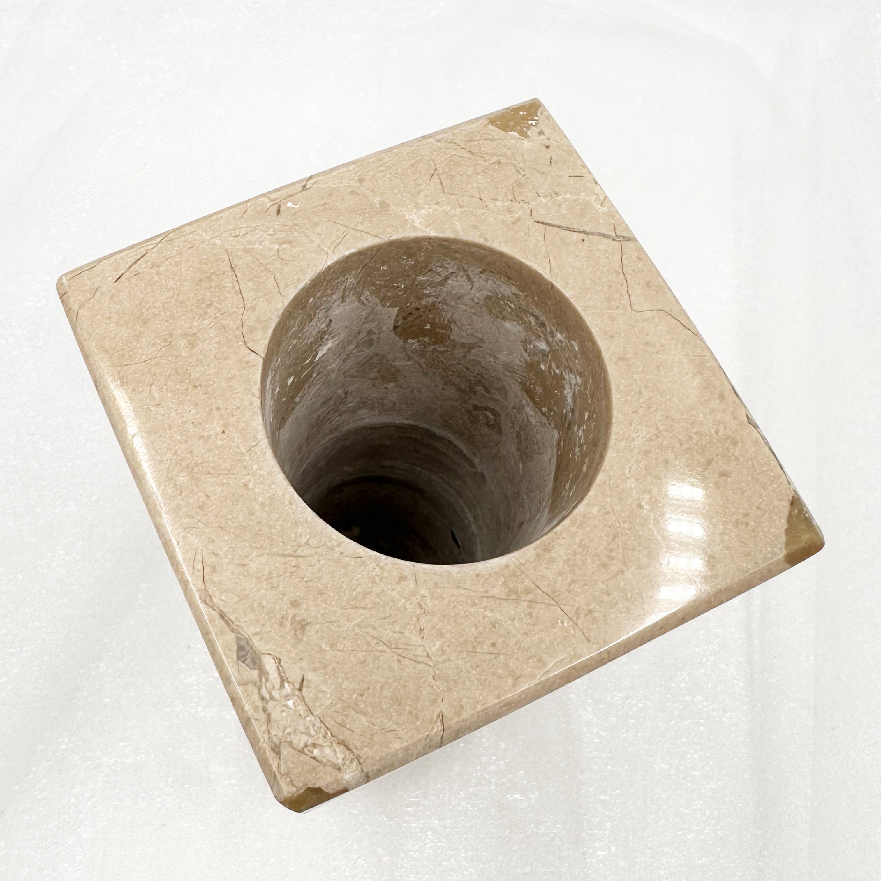 Page Imports - Wholesale Vase - 6" Square Vase - Marble and Onyx6