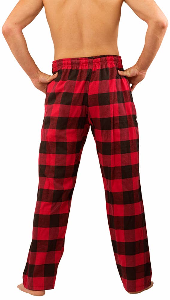 Eastern Off Price - Wholesale Sleepwear Bottom - Men's - Norty Men Flannel Pajama Pant 39975 Red Buffalo Plaid1