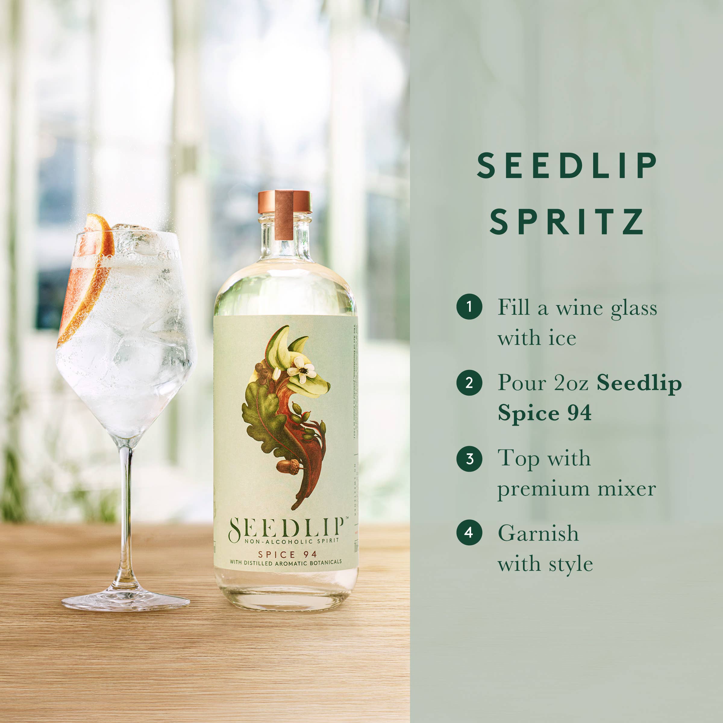 Seedlip - Wholesale Non-Alcoholic Spirits/Wine/Beer - Seedlip Spice 94 (Case of Six) | Non-alcoholic Spirits2