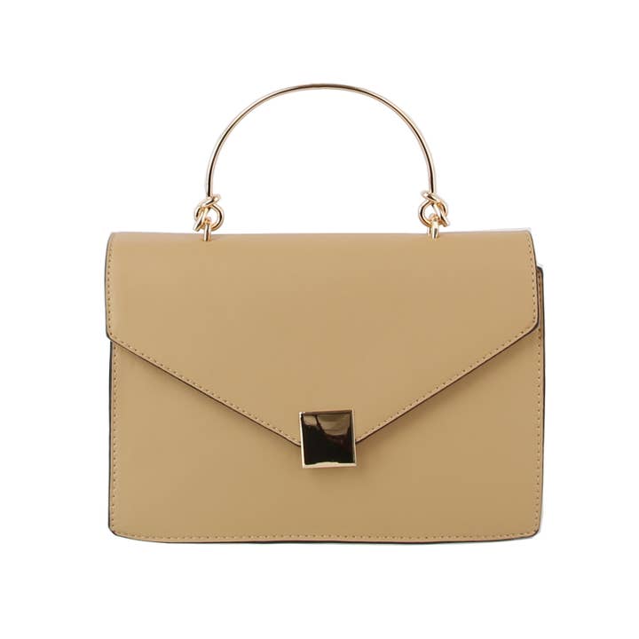 Handbag Factory Corp - Vente Sac à main avec poignée sur le dessus – femme - Sac à bandoulière Top Handle Satchel de taille moyenne4