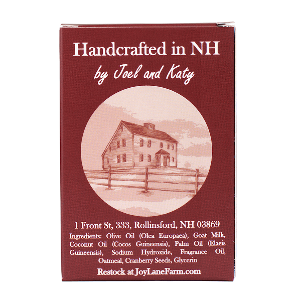 Joy Lane Farm – Großhandel Feste Seife – Handgefertigte natürliche lokale Cranberry-Ziegenmilchseife4