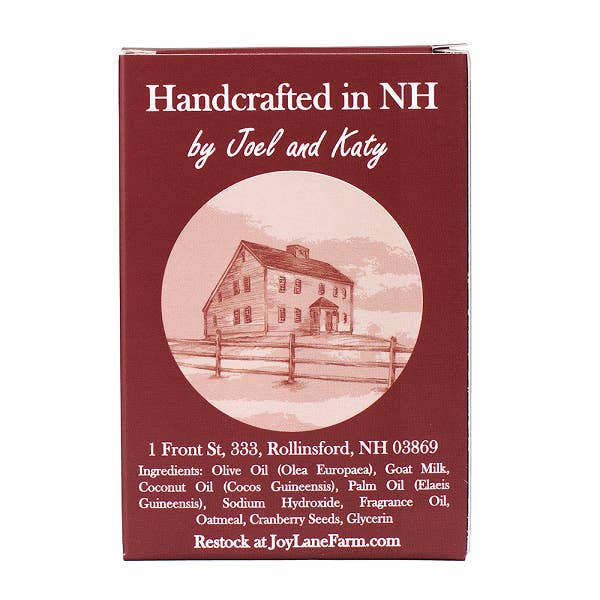Joy Lane Farm - Vente Pains de savon - Savon artisanal artisanal au lait de chèvre aux canneberges4