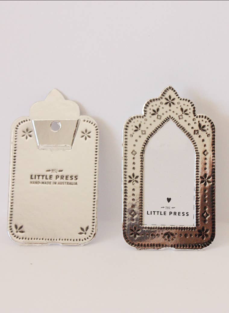 THE LITTLE PRESS - Wholesale Picture Frame - Mini Arch Frame - silver4