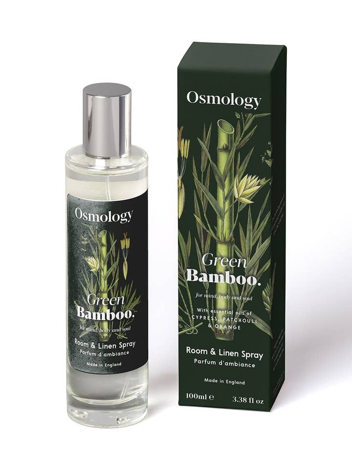 Spray d'ambiance Bambou Vert - Brume de Cyprès Patchouli et Orange pour la vente par Osmology