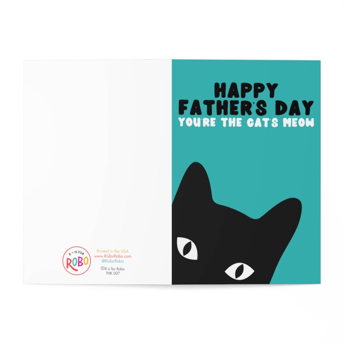 R is for Robo - Wholesale Father's Day Card - Cat Funny Fathers Day Card Animal Father's Day Gifts for Dad2
