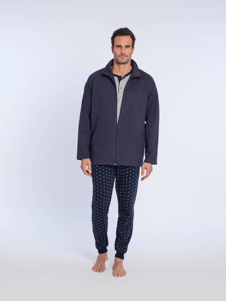 Roupão curto em felpa lisa por atacado de Guasch