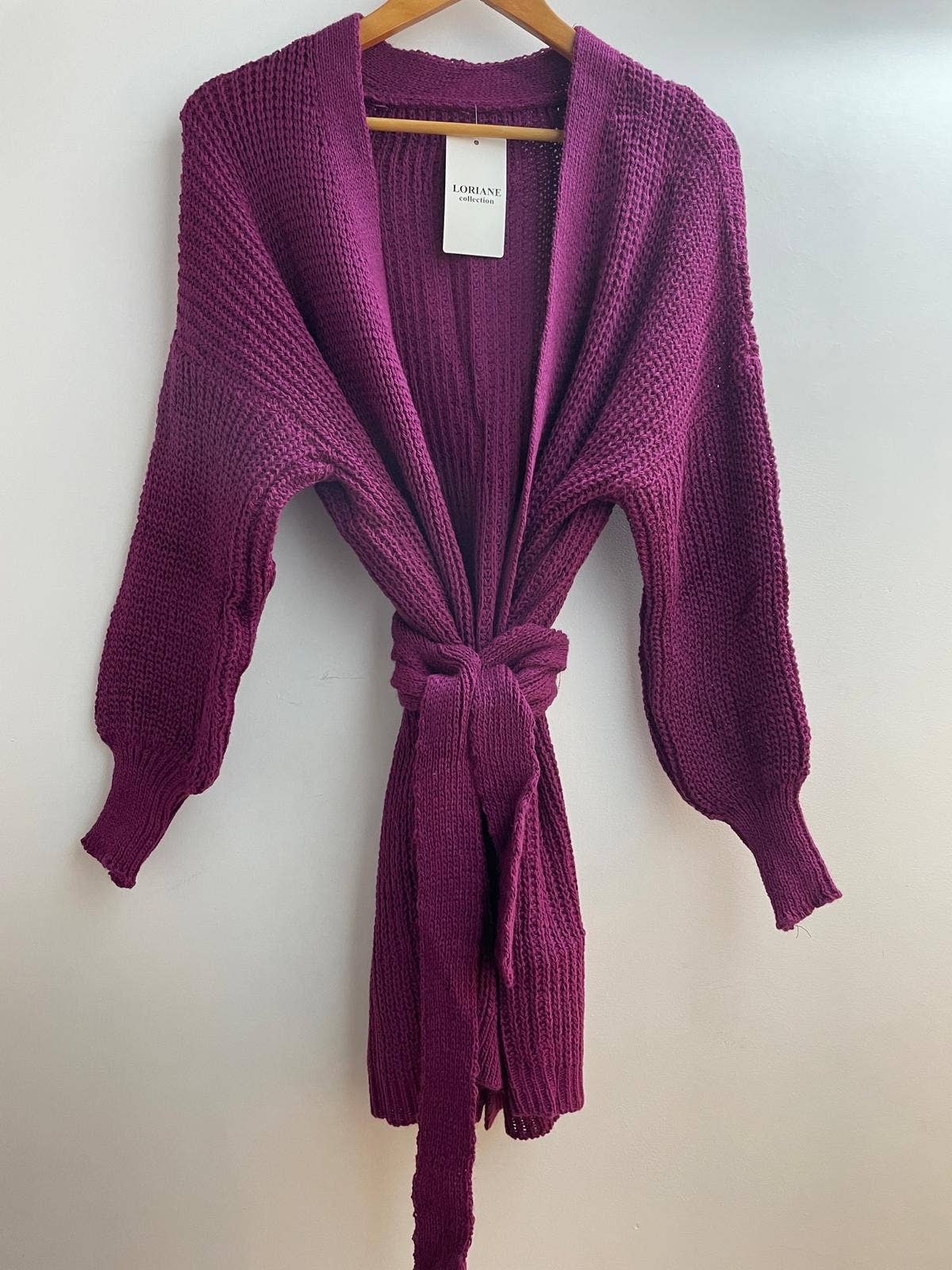 LORIANE – Engroshandel Cardigan - Dame – Strikket mesh-vest i one size med puffede ærmer4