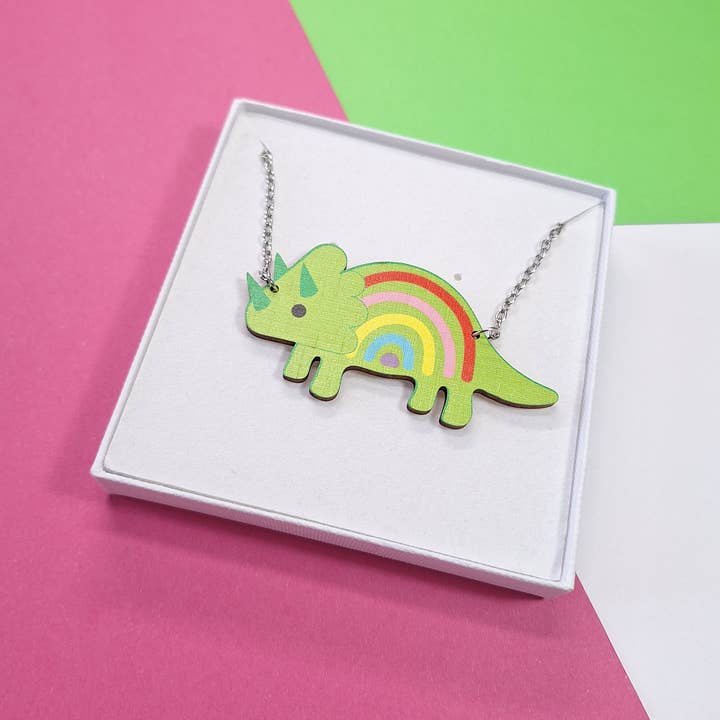 Dinosaur Necklace, Dinosaur Gift, Prickle People for wholesale by Prickle People