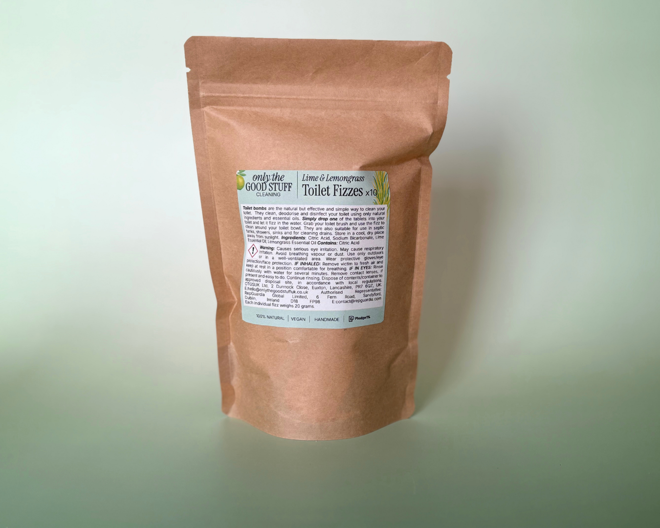 Only The Good Stuff UK – wholesale Toilet cleaner – Toilet Fizzes- Lime & Lemongrass5