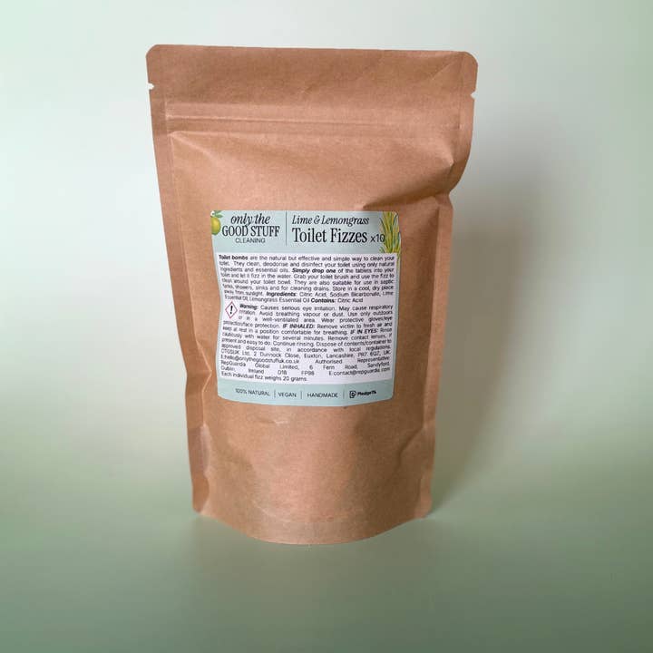 Only The Good Stuff UK – wholesale Toilet cleaner – Toilet Fizzes- Lime & Lemongrass5