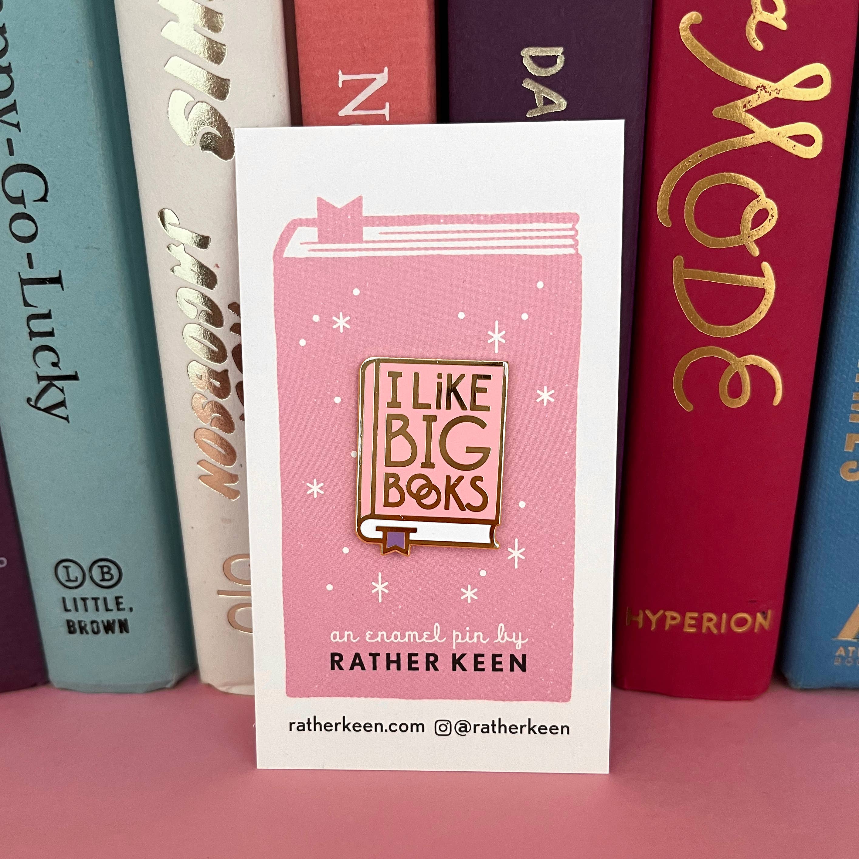Rather Keen - Wholesale Lapel Pin/Button - I Like Big Books enamel pin1