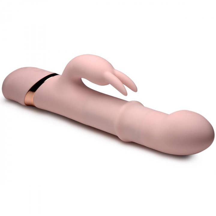 Sliding Ring Silicone Rabbit Vibrator for wholesale by INMI Toys