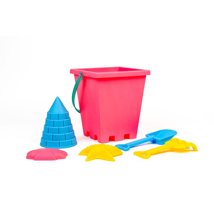 Toysmith - Wholesale Toy Set - Kids - Toysmith 6-Piece Set Pink Sand Bucket Set