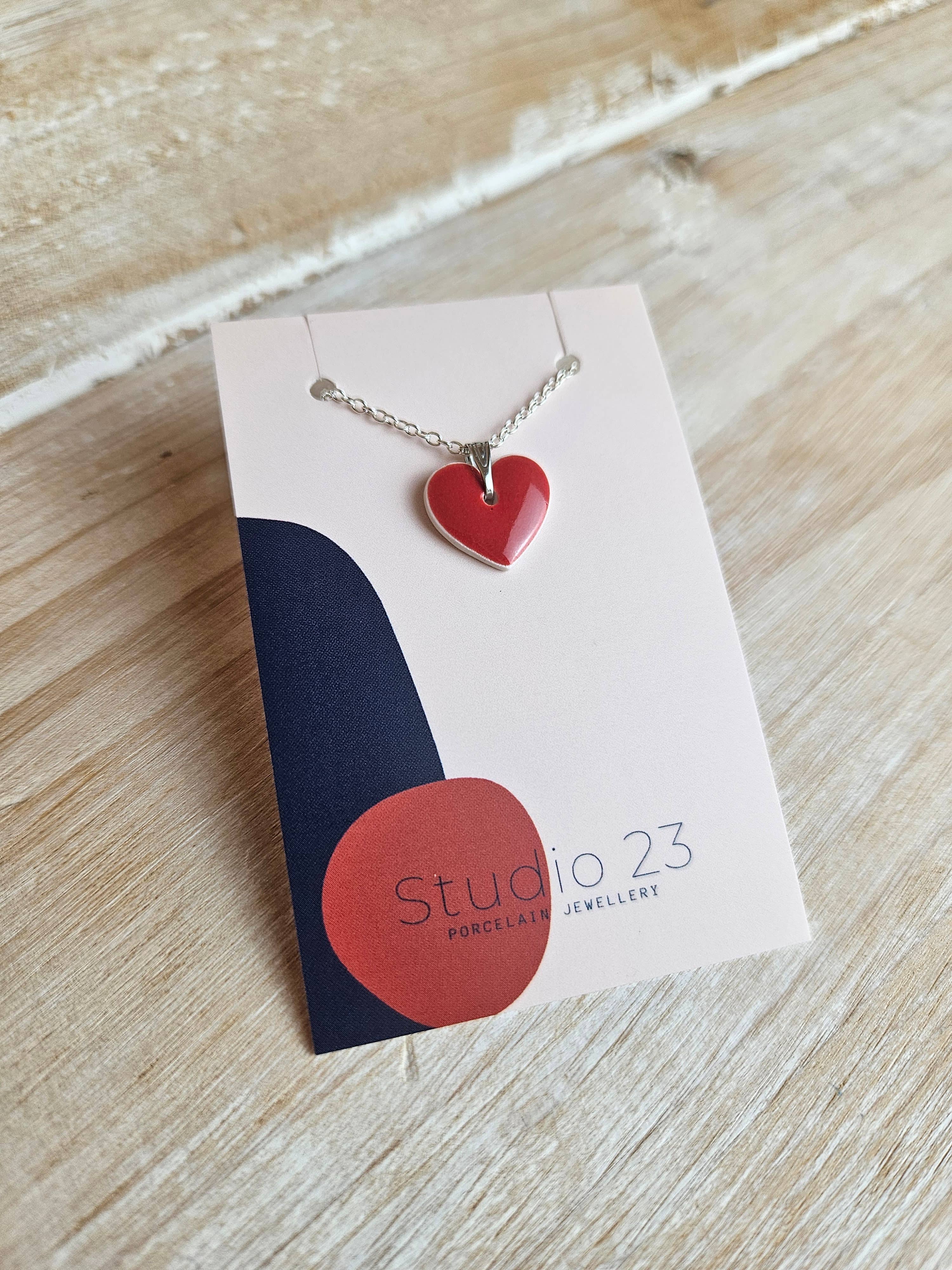 Studio 23 Ceramics - Wholesale Individual Charm/Pendant - NEW DESIGN Pendant Heart8