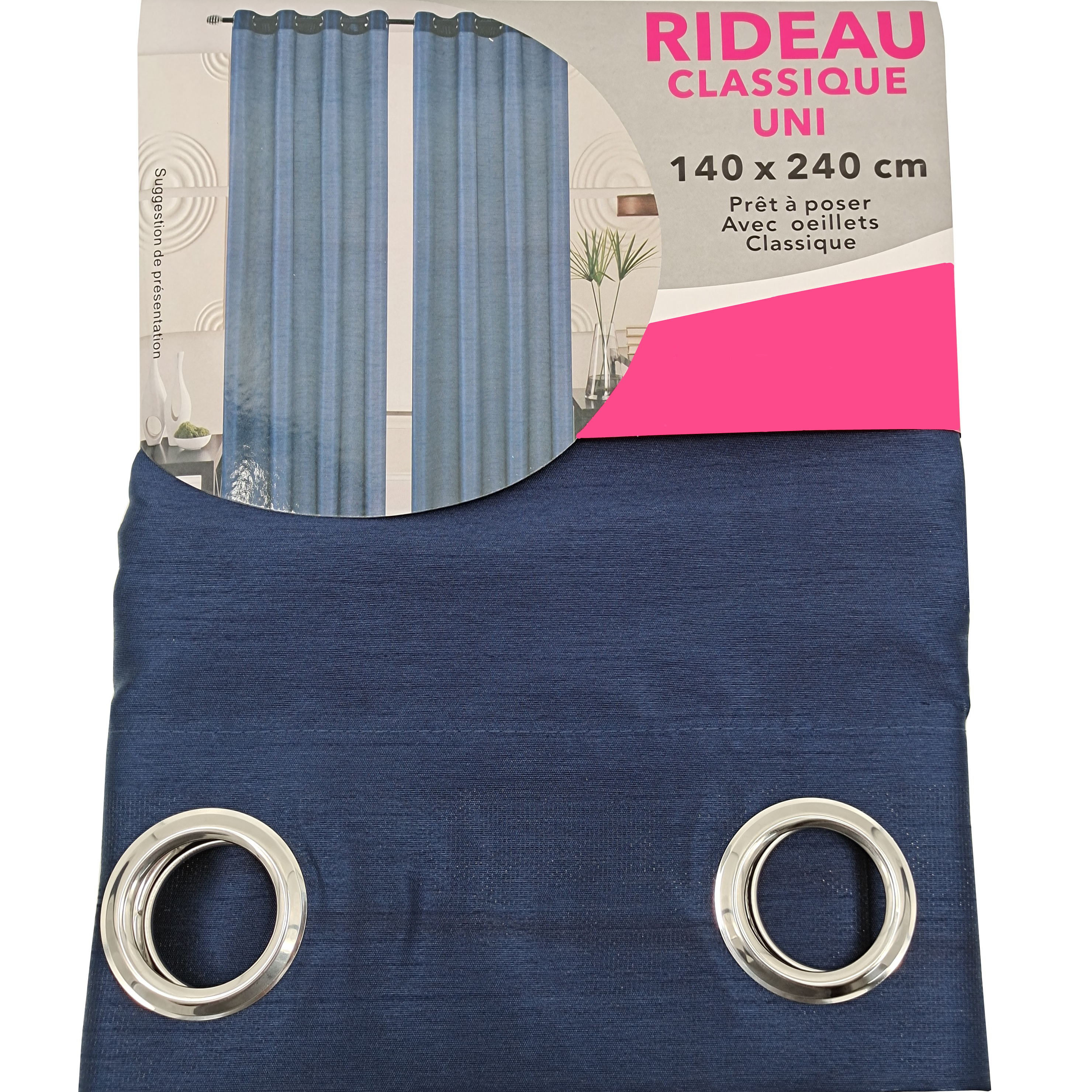 Super Bazaar - Wholesale Gordijn - Kant en Klaar Vitrage Gordijn - Met Ringen - 140x240 cm10