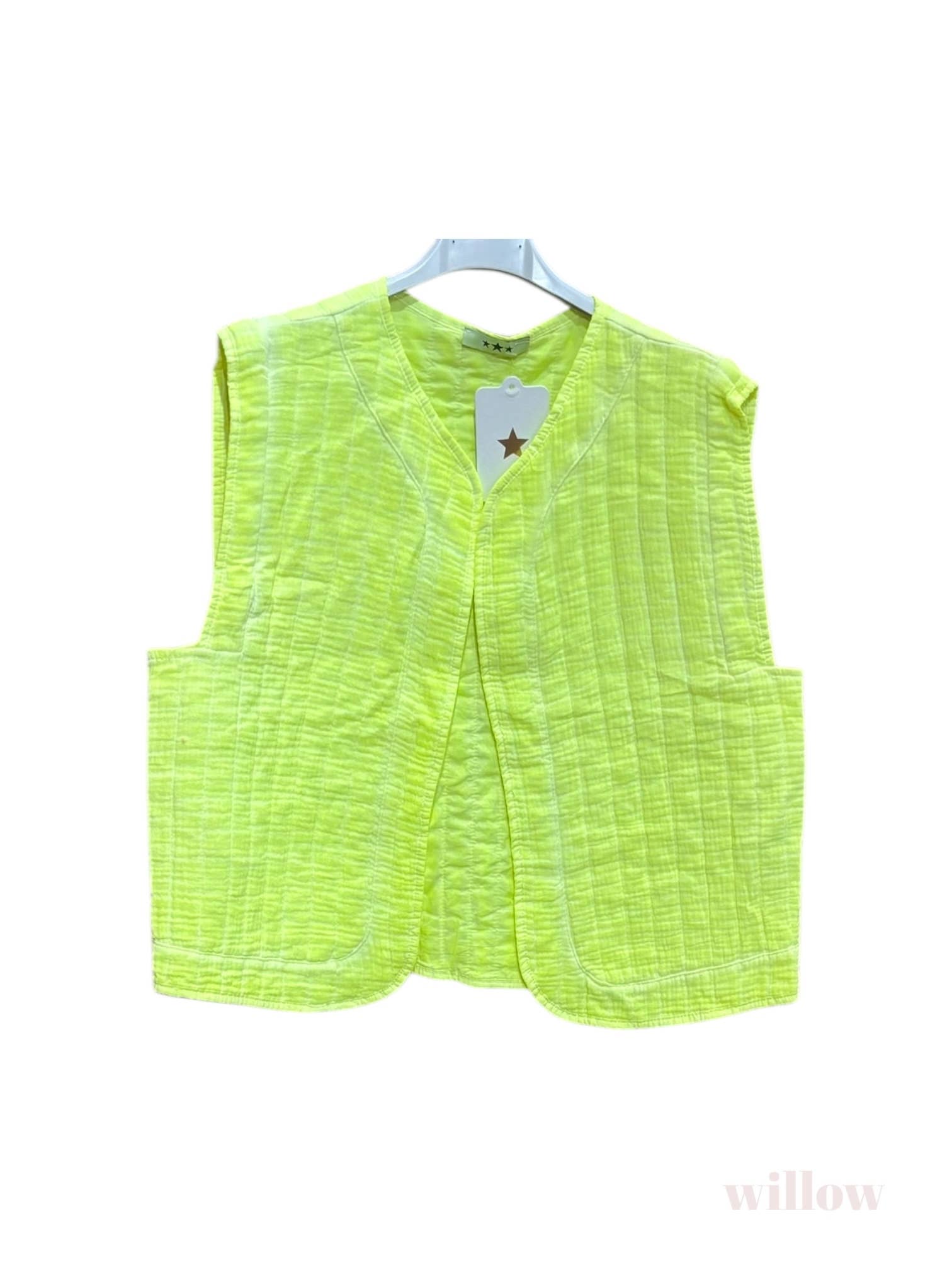 Moonsun – wholesale Väst - Dam – #5232 ärmlös väst i bomullsgaze25