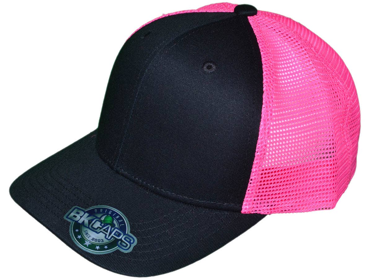 Buck Wholesale - Vendita all'ingrosso Cappellino  da camionista - Unisex - Cappellini Trucker Vuoti - 6 Pannelli Strutturati con Visiera Leggermente Curva1