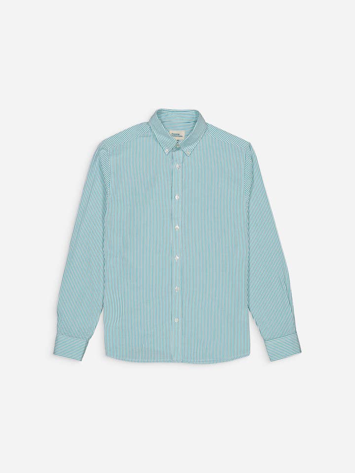 Watermint Striped Seersucker Shirt for wholesale by paname collections