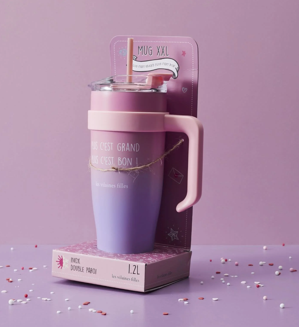 Les Vilaines Filles - Wholesale Insulated Mug/Tumbler - XXL thermal mug "the bigger the better"3