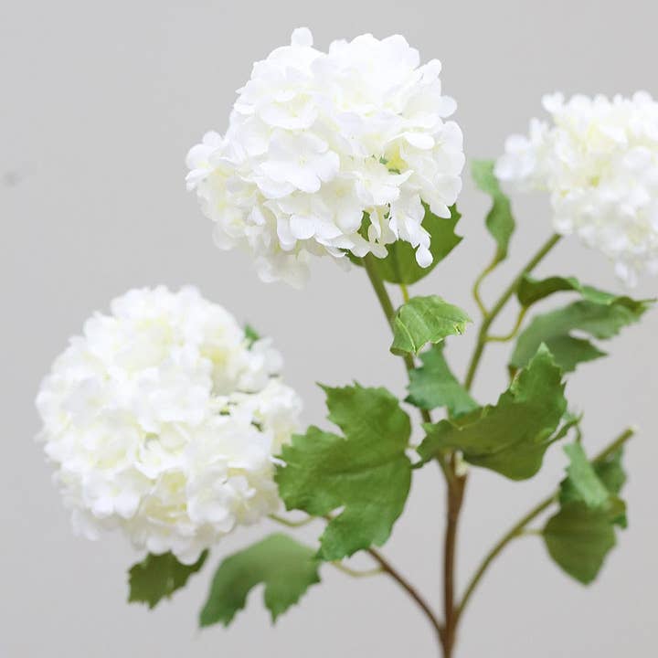 Prestige Botanicals - Wholesale Artificial flowers - Premium Cream Snowball 33" 2