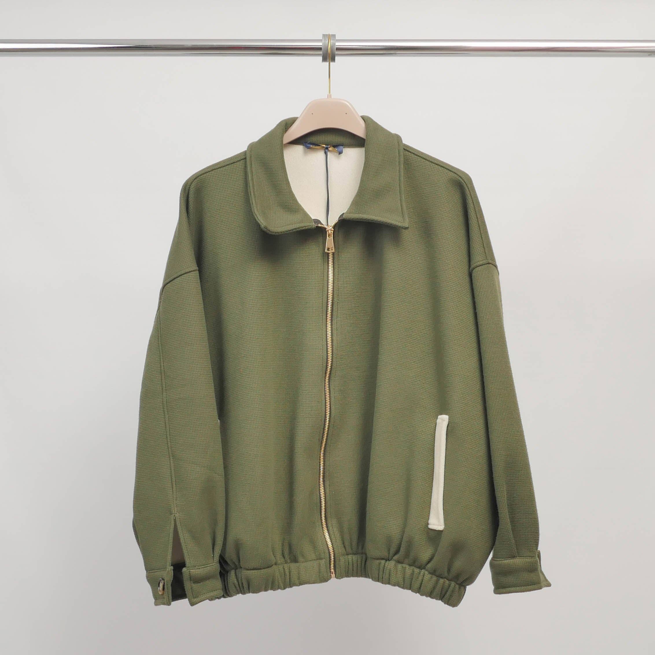 Cecile Wang - Vente Veste – femme - Veste zippée oversize à poches contrastées - KD93202