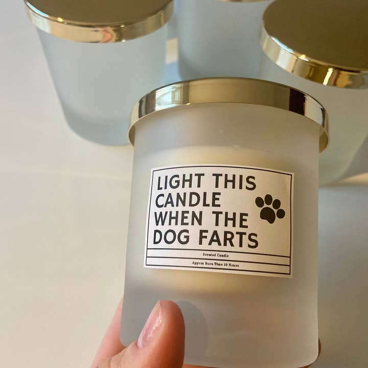 Light This Candle When The Dog Farts/ Funny Candles / Funny Gifts/ Birthday Gifts for wholesale by Giftieness
